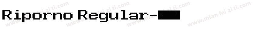 Riporno Regular字体转换